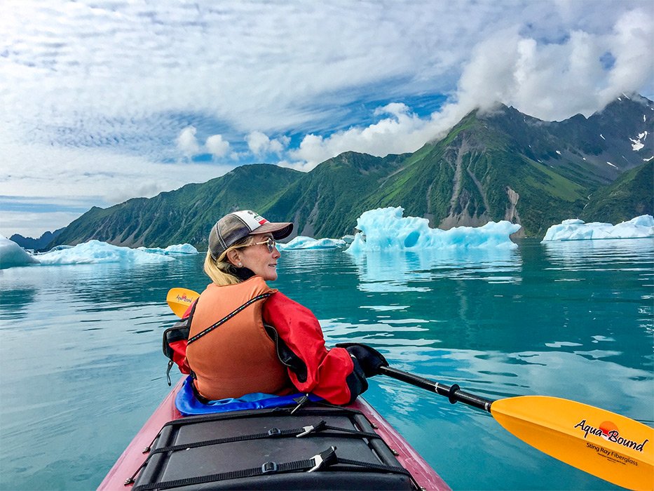 Best Kayaking Trips in the US - Bear Glacier Lagoon Iceberg Kayaking