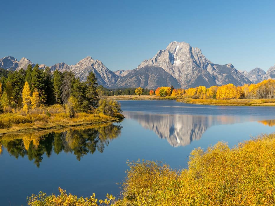 Grand Tetons Fall foliage USA Trip Ideas