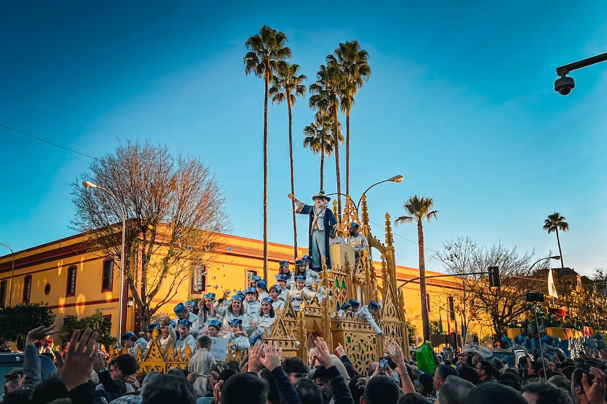 Three Kings Parade Seville in January