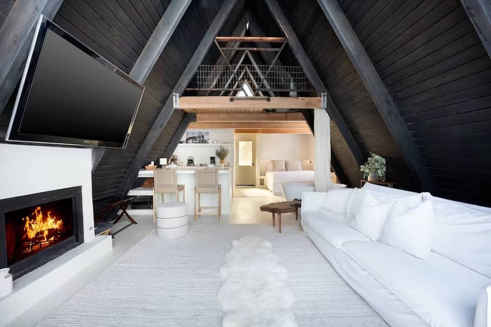 Big Bear Airbnbs Shou Sugi Ban A-Frame